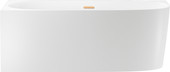 Belle Spa 2.0 160x75 235802004 (пристенная ванна (левая) белый глянец, экран, каркас, сифон-автомат золото)