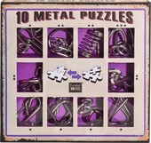 Wire Puzzle Sets 10 Metal Puzzles 473359 (фиолетовый)