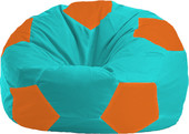 Мяч М1.1-296 (бирюзовый/оранжевый)