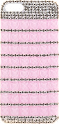 Стразы квадрат розовый для iPhone 5/5S