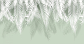 Пальмовые листья с защитным покрытием (олива) 500x260