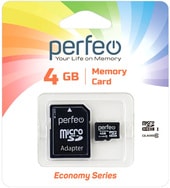 microSDHC PF4GMCSH10AES 4GB (с адаптером)