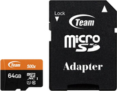 microSDXC 64GB TUSDX64GUHS03 (с адаптером)
