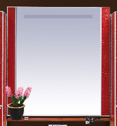 Зеркало Гранд Luxe - 70 подвесное красное Croco