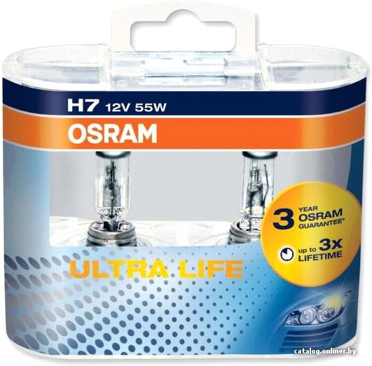 Галогенная лампа Osram H7 Ultra Life 2шт [64210ULT-HCB]
