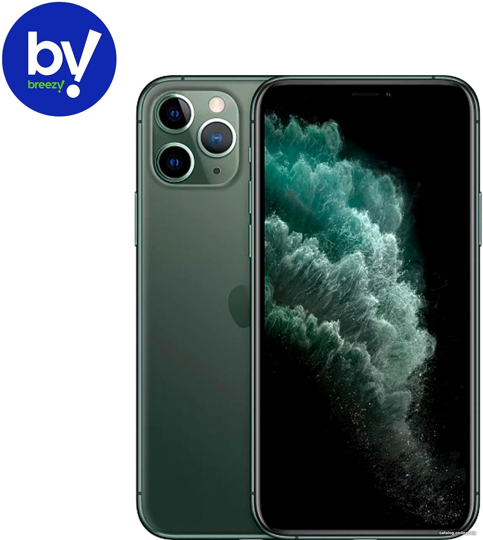 Apple iPhone 11 Pro 64GB Восстановленный by Breezy, грейд C (темно-зеленый)  смартфон купить в Солигорске