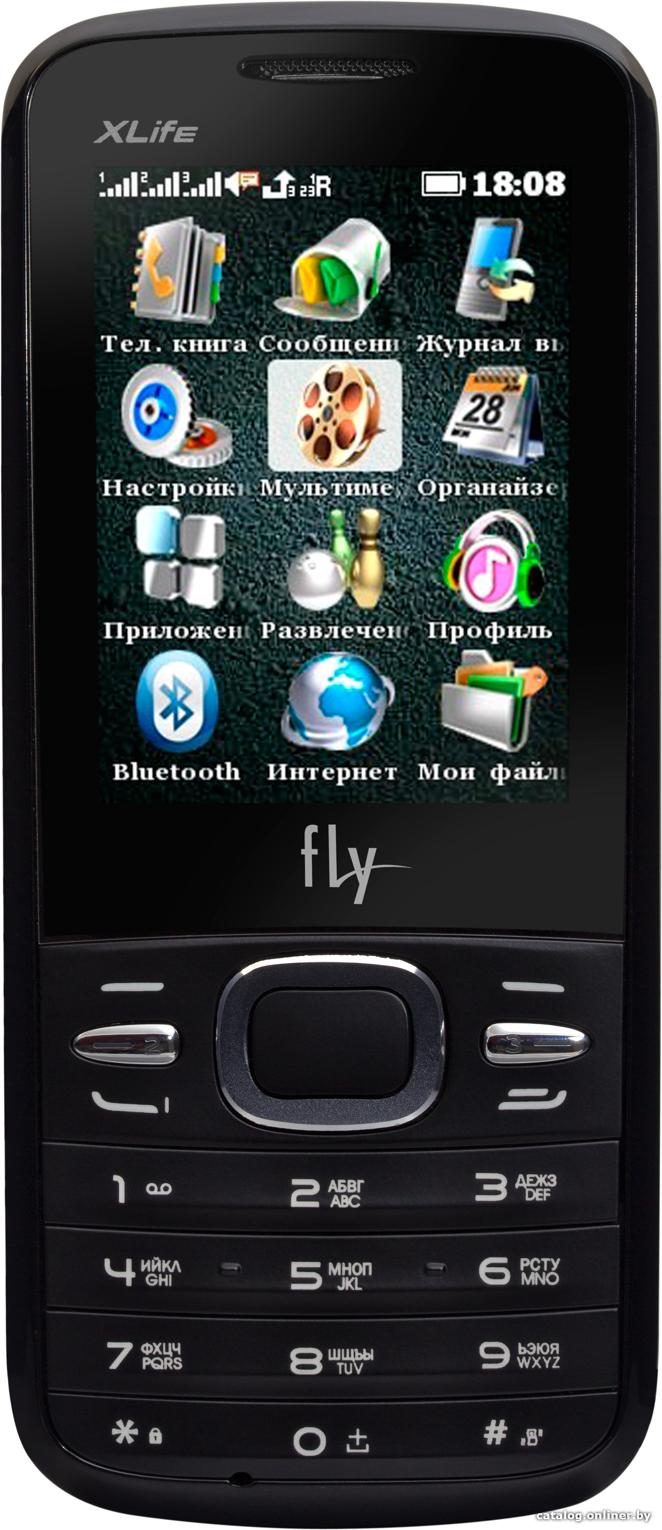 Fly TS110 кнопочный телефон купить в Минске