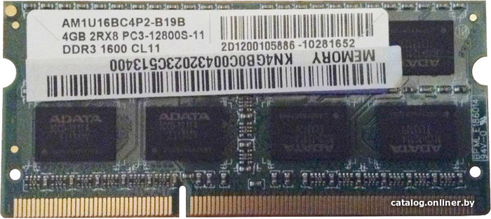 A Data 4gb Ddr3 Sodimm Pc3 12800 Am1u16bc4p2 B19b Operativnuyu Pamyat Kupit V Minske