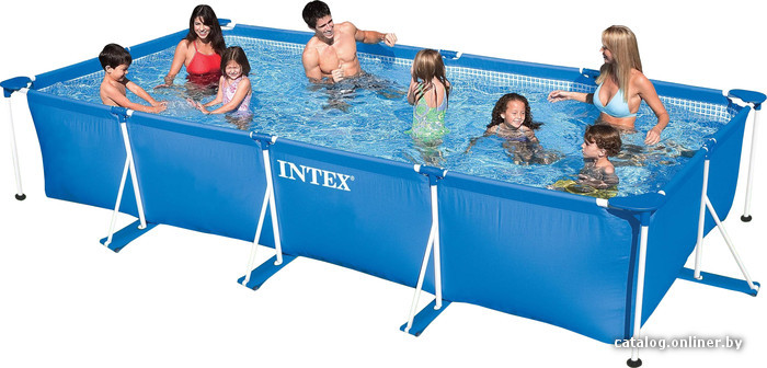 Тент для бассейна intex 450x220x85 с креплениями