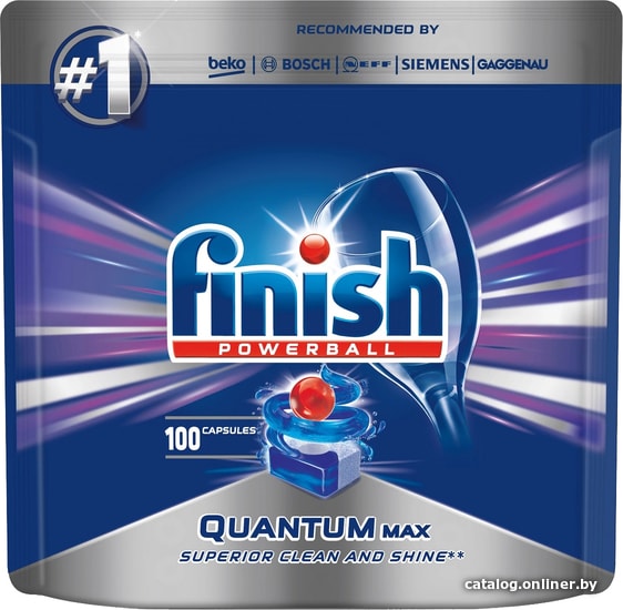 Finish Quantum Max (100 шт) таблетки для посудомоечной машины купить в Минске