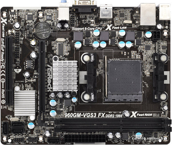 Asrock 960gm vgs3 fx какие процессоры