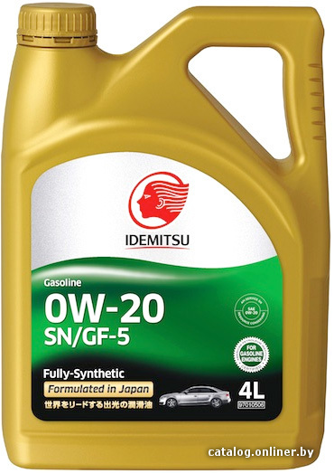 Idemitsu 0W-20 SN/GF-5 4л моторное масло купить в Минске