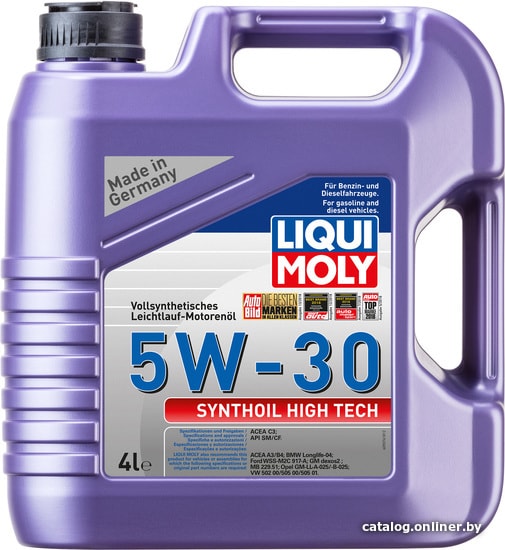 Liqui Moly Synthoil High Tech 5W-30 4л моторное масло купить в Гомеле