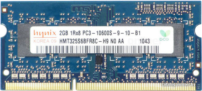 Hynix SO-DIMM DDR3 PC3-10600 2GB (HMT325S6BFR8C-H9) оперативную