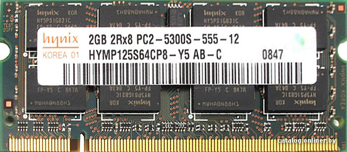 Hynix So Dimm Ddr2 Pc2 5300 2 Gb Hymp125s64cp8 Y5 Operativnuyu Pamyat Kupit V Minske