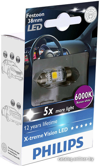 Philips C5w X Tremevision Led 1sht 128596000kx1 Svetodiodnuyu Lampu Kupit V Minske