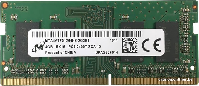 Micron 4gb Ddr4 Sodimm Pc4 19200 Mta4atf51264hz 2g3b1 Operativnuyu Pamyat Kupit V Minske