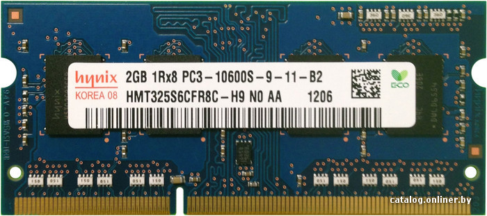 Hynix Ddr3 So Dimm Pc3 10600 2gb Hmt325s6cfr8c H9 Operativnuyu Pamyat Kupit V Minske