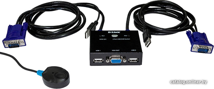 D-Link KVM-221/C1A KVM переключатель купить в Минске