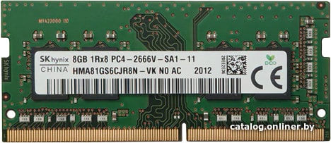 Hynix 8gb Ddr4 Sodimm Pc3 25600 Hma81gs6djr8n Xn Operativnuyu Pamyat Kupit V Minske