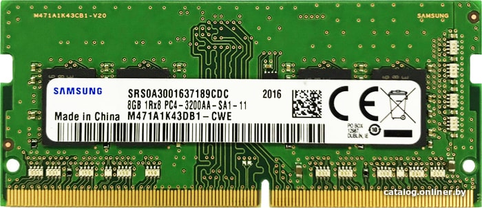 Samsung 8gb Ddr4 Sodimm Pc4 25600 M471a1k43db1 Cwe Operativnuyu Pamyat Kupit V Minske