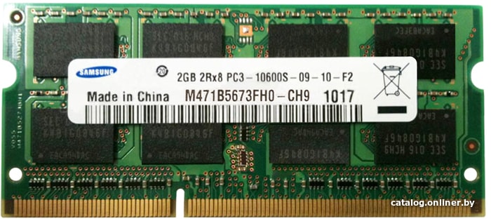 Samsung 2gb Ddr3 Sodimm Pc3 10600 M471b5673fh0 Ch9 Operativnuyu Pamyat Kupit V Minske