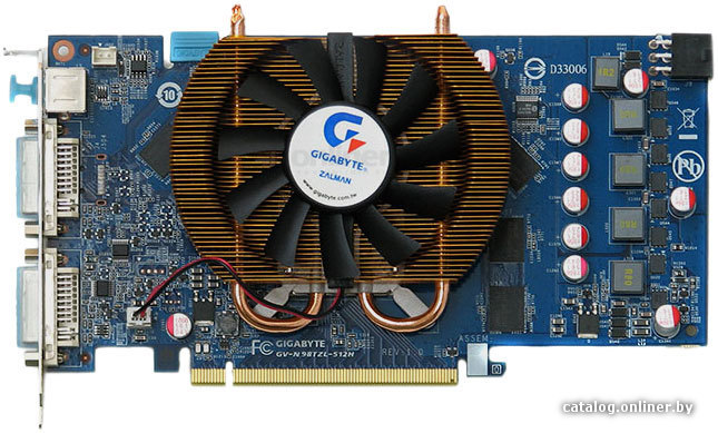 Gigabyte Geforce 9800 Gt 512 Mb Gddr3 Gv N98tzl 512h Videokartu Kupit V Minske