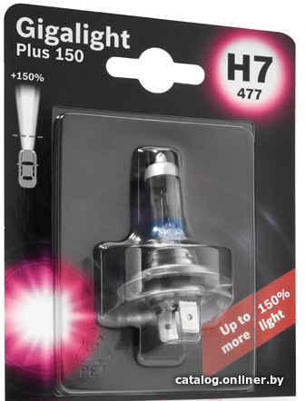 Bosch H7 Gigalight Plus 150 1шт галогенную лампу купить в Минске