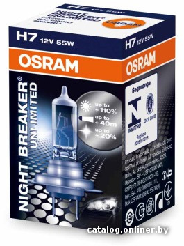 OSRAM H7 3600K 64210NBU 12V55W NIGHT BREAKER UNLIMITED Halogen