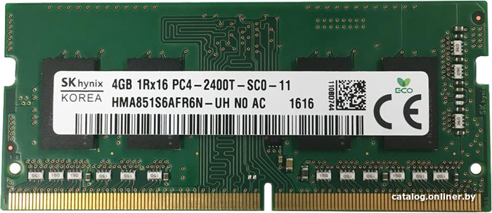 Hynix 4gb Ddr4 So Dimm Pc4 19200 Hma851s6afr6n Uh Operativnuyu Pamyat Kupit V Minske