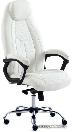 TetChair Boss люкс (иск. кожа, белый) купить в рассрочку онлайн