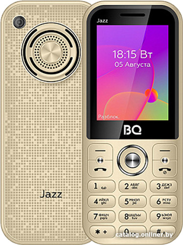 BQ-Mobile BQ-2457 Jazz (золотистый) кнопочный телефон купить в Минске