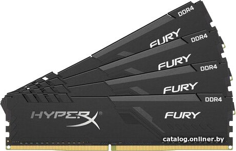 HyperX Fury 4x4GB DDR4 PC4-25600 HX432C16FB3K4/16 оперативную память купить в Минске