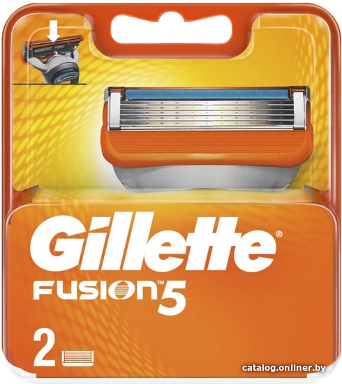 Gillette Fusion5 (2 шт) 7702018877478 сменные кассеты для бритья купить ...