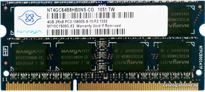 Nanya 4gb Ddr3 Sodimm Pc3 10600 Nt4gc64b8hb0ns Cg Operativnuyu Pamyat Kupit V Minske