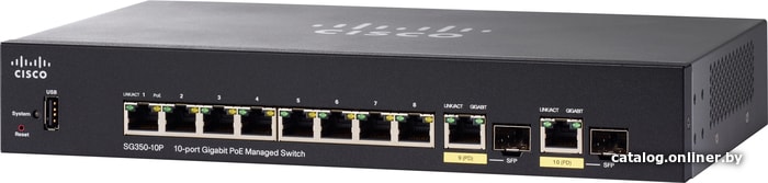 Cisco SG350-10P коммутатор купить в Минске