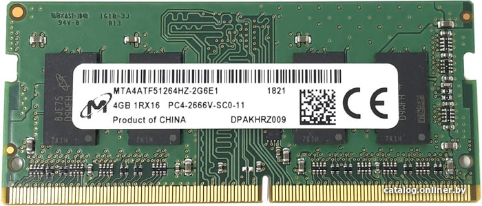 Micron 4gb Ddr4 Sodimm Pc4 21300 Mta4atf51264hz 2g6e1 Operativnuyu Pamyat Kupit V Minske