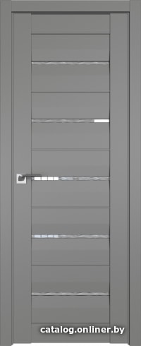 

Межкомнатная дверь ProfilDoors Модерн 48U 80x200 (грей/стекло дождь белый)