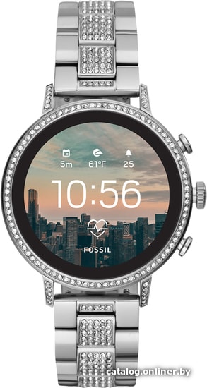 

Умные часы Fossil Gen 4 Venture HR (серебристая нержавеющая сталь)