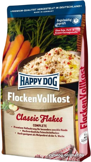 

Сухой корм для собак Happy Dog Flocken Vollkost 3 кг