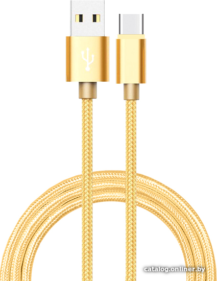 

Кабель Atom USB Type-C 3.1 - USB А 3.0 (1.8 м, золотой)
