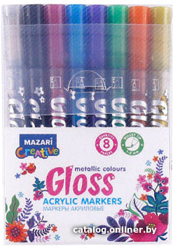 

Набор маркеров Mazari Gloss M-15076-8 (8 шт)