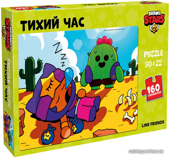 

Пазл Brawl Stars Спайк и Сенди. Тихий час PZ0014 (160 эл)