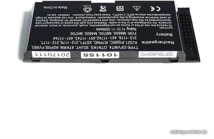 

Аккумуляторы для ноутбуков Dell Precision M4600, M4700, M6600, M6700 Series 11.1V 4400mAh