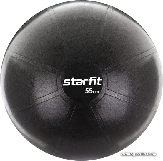 

Гимнастический мяч Starfit Pro GB-107 55 см антивзрыв (черный)