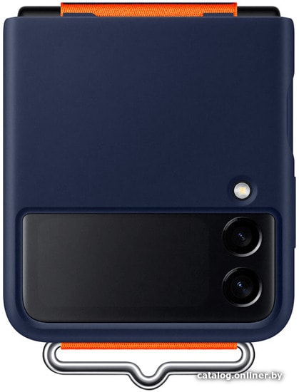 

Чехол для телефона Samsung Silicone Cover with Strap для Samsung Galaxy Z Flip3 (морской)