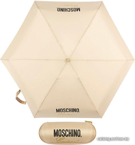

Складной зонт Moschino 8014-superminiD Couture! Dark Beige