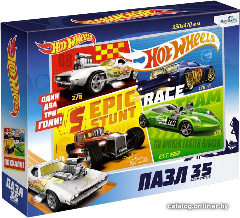 

Мозаика/пазл Origami Game Maxi Hot Wheels Команда 05856 (35 эл)