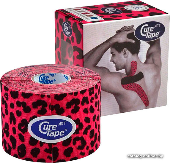 

Тейп CureTape Art Leopard 5 см x 5 м 163210 (красный/черный)