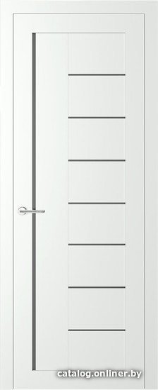 

Межкомнатная дверь Favorite FV-17 90x200 (ясень снежный, стекло графит)